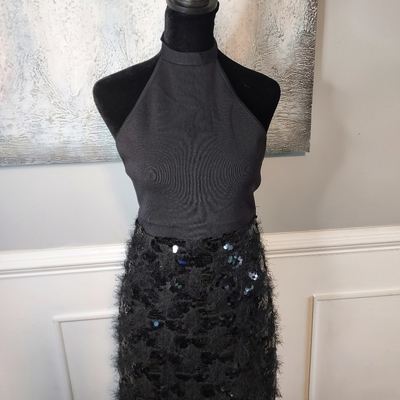 Zara Limited Edition Sequin knit halter dress - Picture 8 of 12